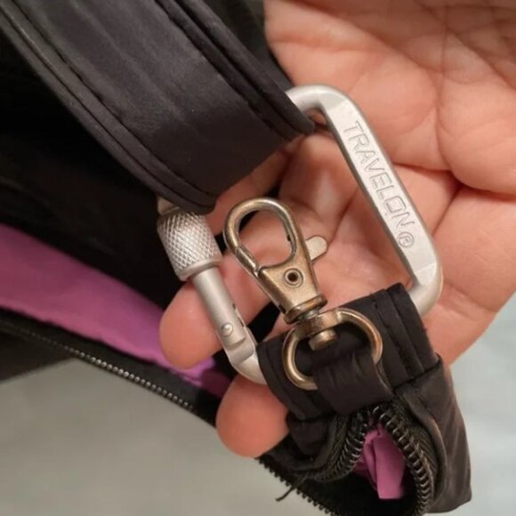 TRAVELON’s Anti-Theft Black Nylon Crossbody Bag - Picture 12 of 16